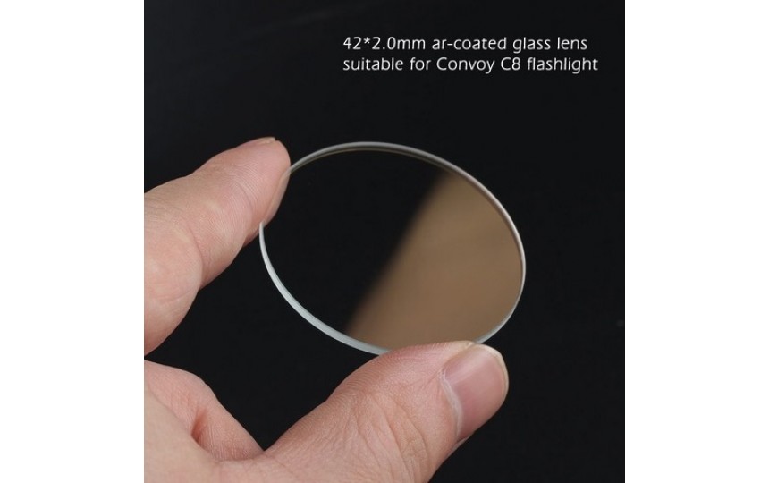 Сменное стекло для Convoy C8, d=42мм