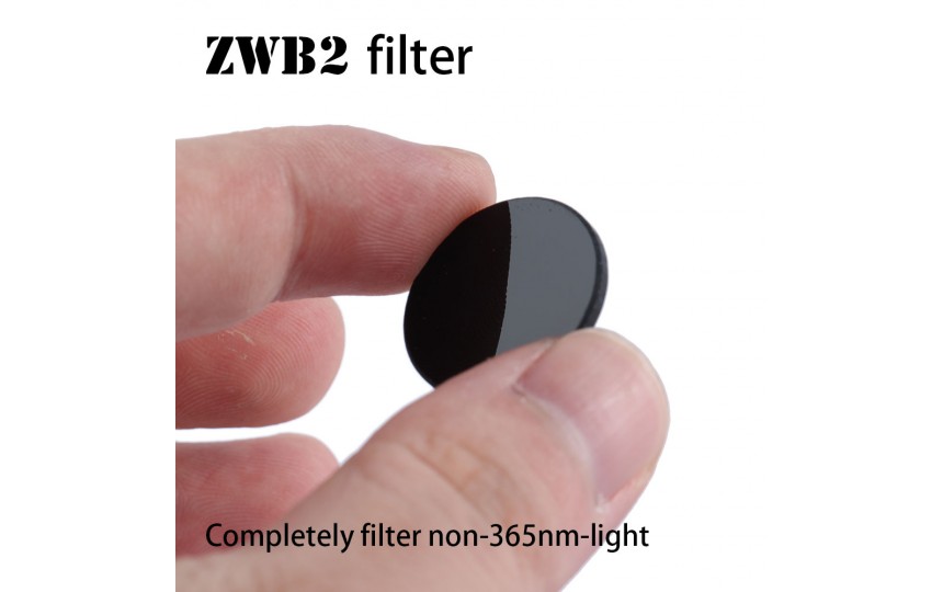 Ультрафиолетовый UV 365 нм фильтр ZWB2 диаметр 19.5мм