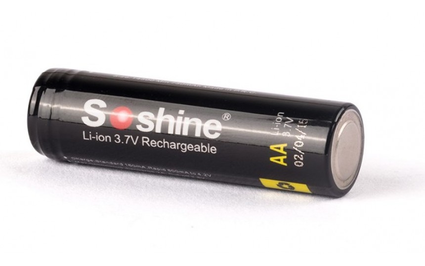 Аккумулятор литиевый (Li-ion) Soshine 14500 800мАч с защитой