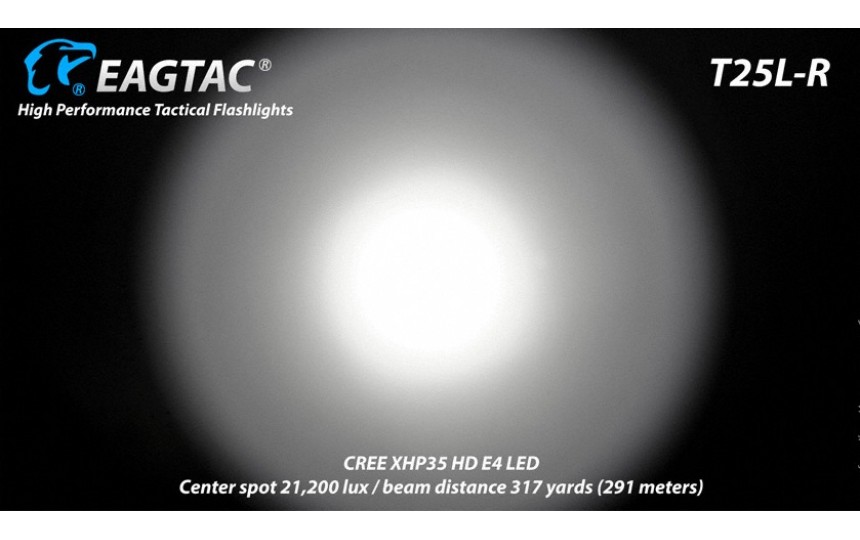 EagleTac T25L-R XHP35 HD E4, 1603 лм, холодный белый свет