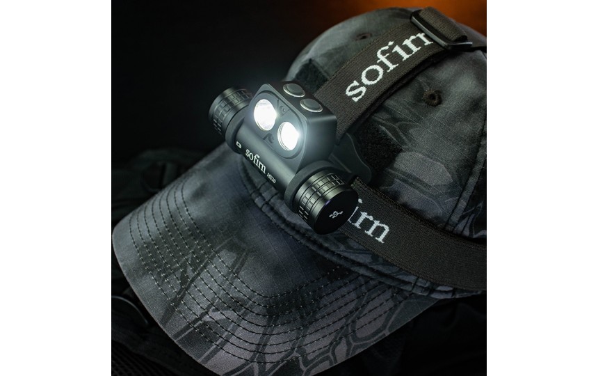 Налобный фонарь Sofirn HS20 (2300 лм, 136 м, 5000К, 18650 аккум в компл) ближний+дальний свет