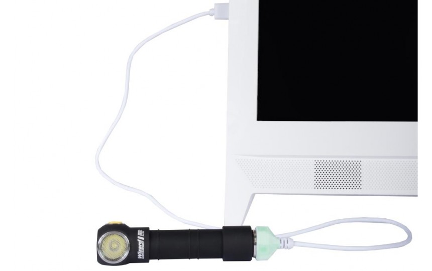 Налобный фонарь Armytek Wizard v3 Magnet USB + 18650 на теплом диоде XP-L