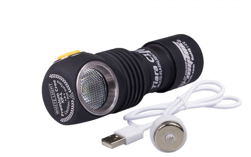 Налобный фонарь Armytek Tiara C1 PRO Magnet USB +18350 Li-Ion на теплом диоде XP-L