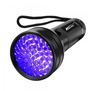 Ультрафиолетовый фонарь 51 светодиод 395нм