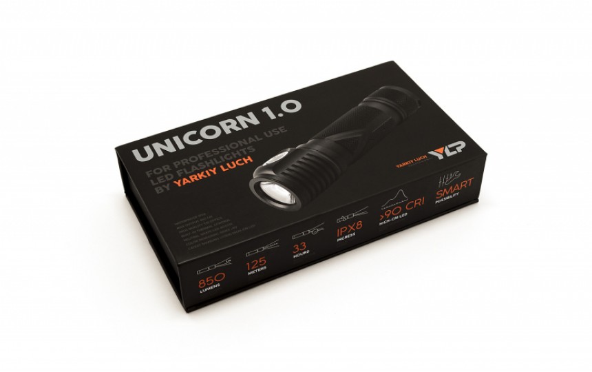 Яркий Луч Unicorn 1.0 (SAMSUNG LH351D, 850лм, 125м, 18650) теплый свет