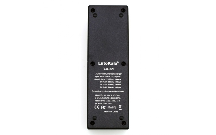 Зарядное устройство LiitoKala Lii-S1 для Li-Ion/IMR/Li-FePO4/Ni-Mh/Ni-Cd
