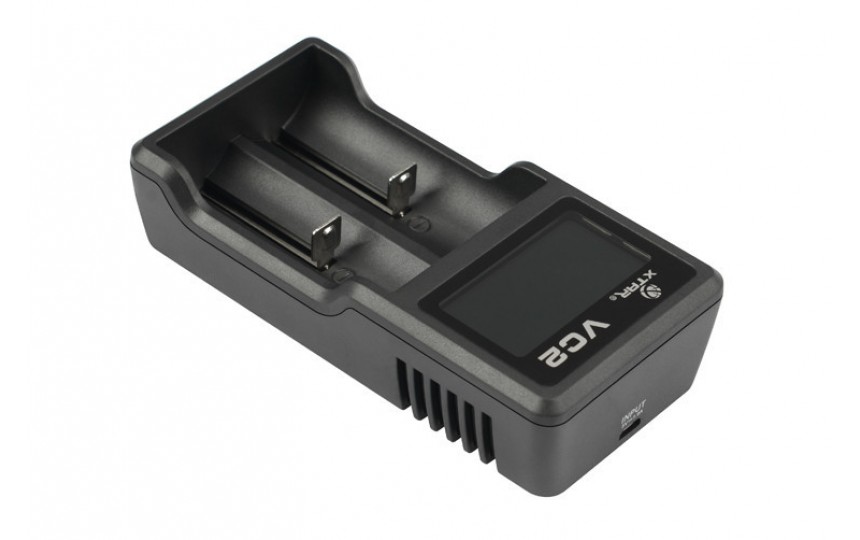 Зарядное устройство XTAR VC2 + адаптер 220В 1 Ампер